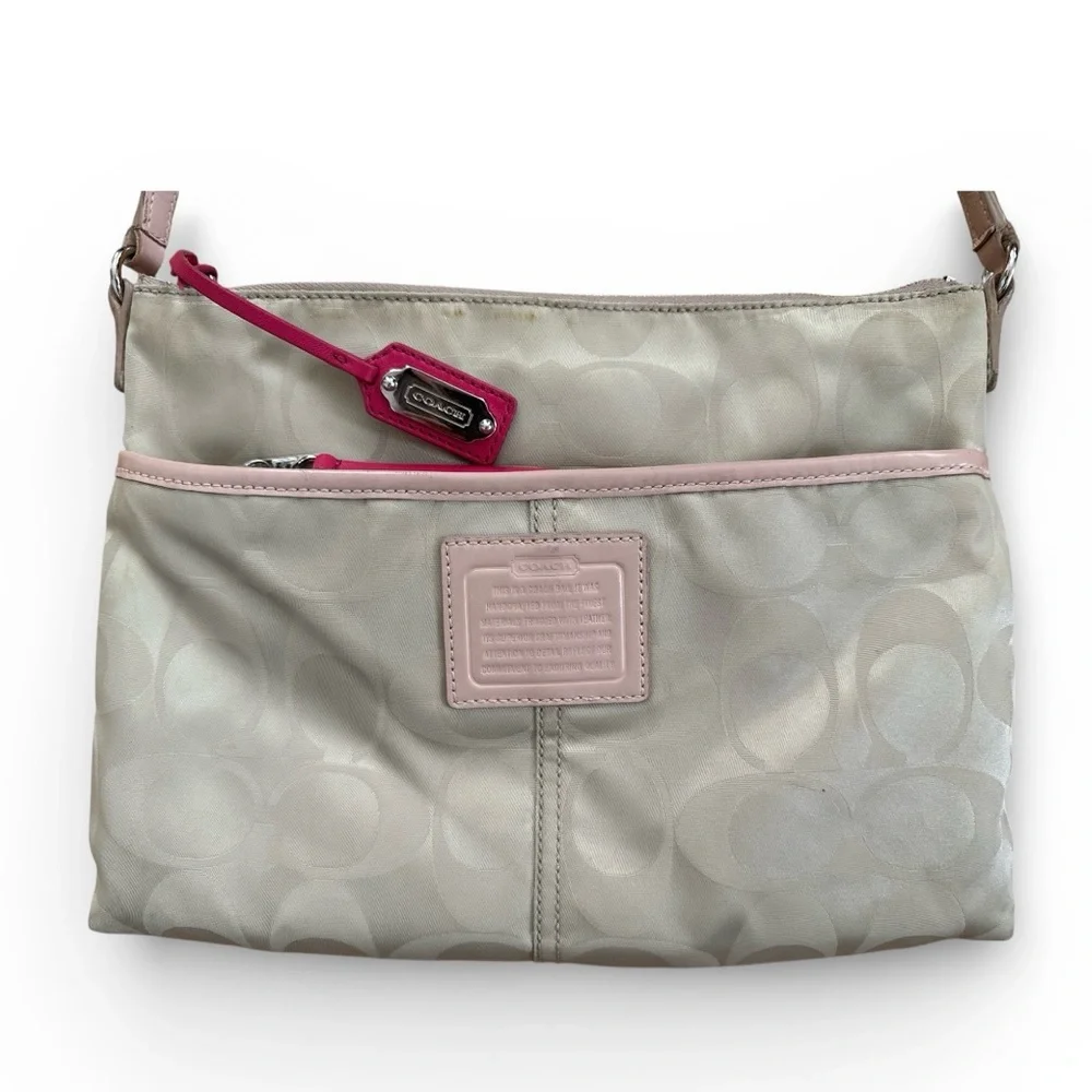 Coach Legacy Weekend Signature Nylon Hippie bag
